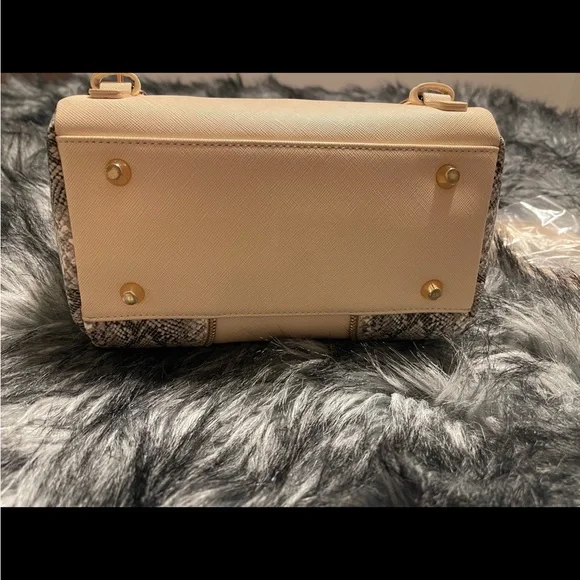 NWOT Glass Ladder & Co. Mini Diana Backpack with Python Print Accents - Picture 4 of 5